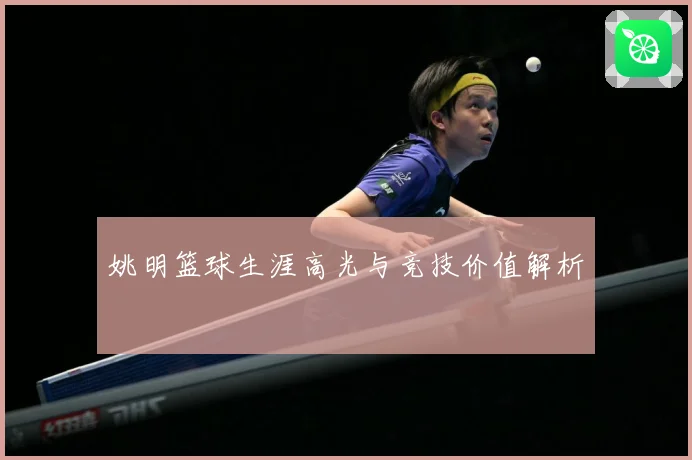 姚明篮球生涯高光与竞技价值解析